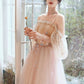 Cute tulle applique short prom dress homecoming dress  10608