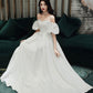 Einfaches A-Linie langes weißes Ballkleid weißes Abendkleid 10338