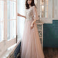 Süßes langes Ballkleid aus Tüllspitze A-Linie Abendkleid 10554