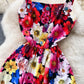 Cute A Line Floral Dress Fashion Dress  10663