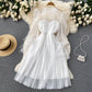 Süßes Tüll-Langarmkleid Modekleid 10659