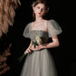 Robe de soirée longue en tulle mignonne Robe de soirée trapèze 10372