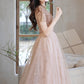 Süßes Tüll Perlen kurzes Ballkleid A-Linie Partykleid 10519
