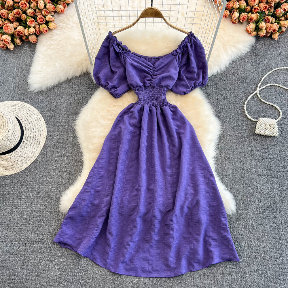 Süßes kurzes Kleid in A-Linie Modekleid 10710