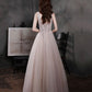 Elegantes langes Ballkleid aus Tüll Abendkleid in A-Linie 10652