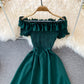 Cute A Line Off Shoulder Dress Short Dress  10723