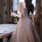 Cute tulle beads short prom dress homecoming dress  10520