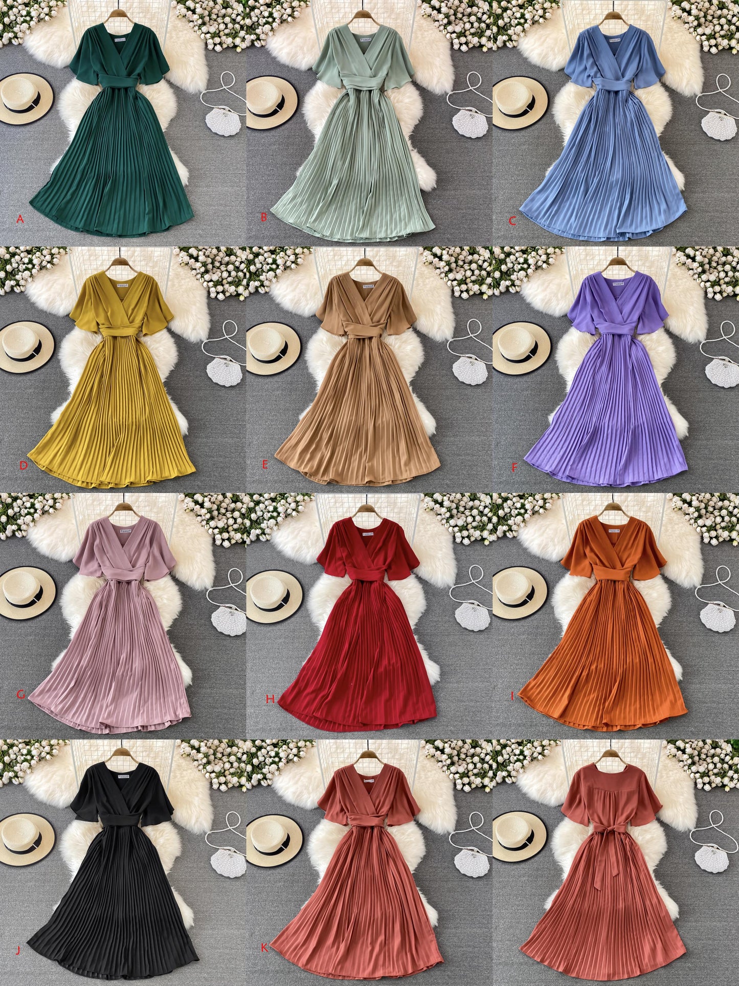 Simple V Neck Short Dress A Line Fashion Dress  10728