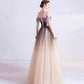 Süßes Tüll Pailletten langes Ballkleid Abendkleid 10470