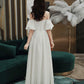 Einfaches A-Linie langes weißes Ballkleid weißes Abendkleid 10338