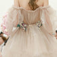 Robe de bal courte en tulle et dentelle mignonne 10346