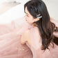 Rosa Tüll langes Ballkleid A-Linie Abendkleid 10421