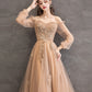 Elegantes langes Ballkleid aus Tüllspitze A-Linie Abendkleid 10344