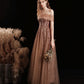 Ballkleid Abendkleid 10412 aus glänzendem Tüll mit Pailletten in Teelänge