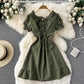 Cute A Line Lace Up Dress Fashion Girl Dress  10664