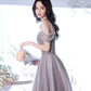 Süßes Tüll Perlen langes Ballkleid A-Linie Abendkleid 10319