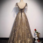 Elegantes langes Abendkleid aus Tüll mit Pailletten 10230