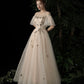 Süßes Tüll Pailletten langes Ballkleid Abendkleid 10196