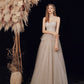 Süßes Tüll Pailletten langes Ballkleid Abendkleid 10189