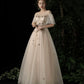Süßes Tüll Pailletten langes Ballkleid Abendkleid 10196