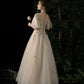 Süßes Tüll Pailletten langes Ballkleid Abendkleid 10196