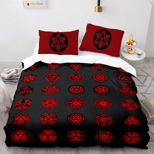 Cutom Duvet Cover Set Pattern Chic Comforter Cover King Size for Teens Adults Bedding Set with Pillowcases  HYL1003