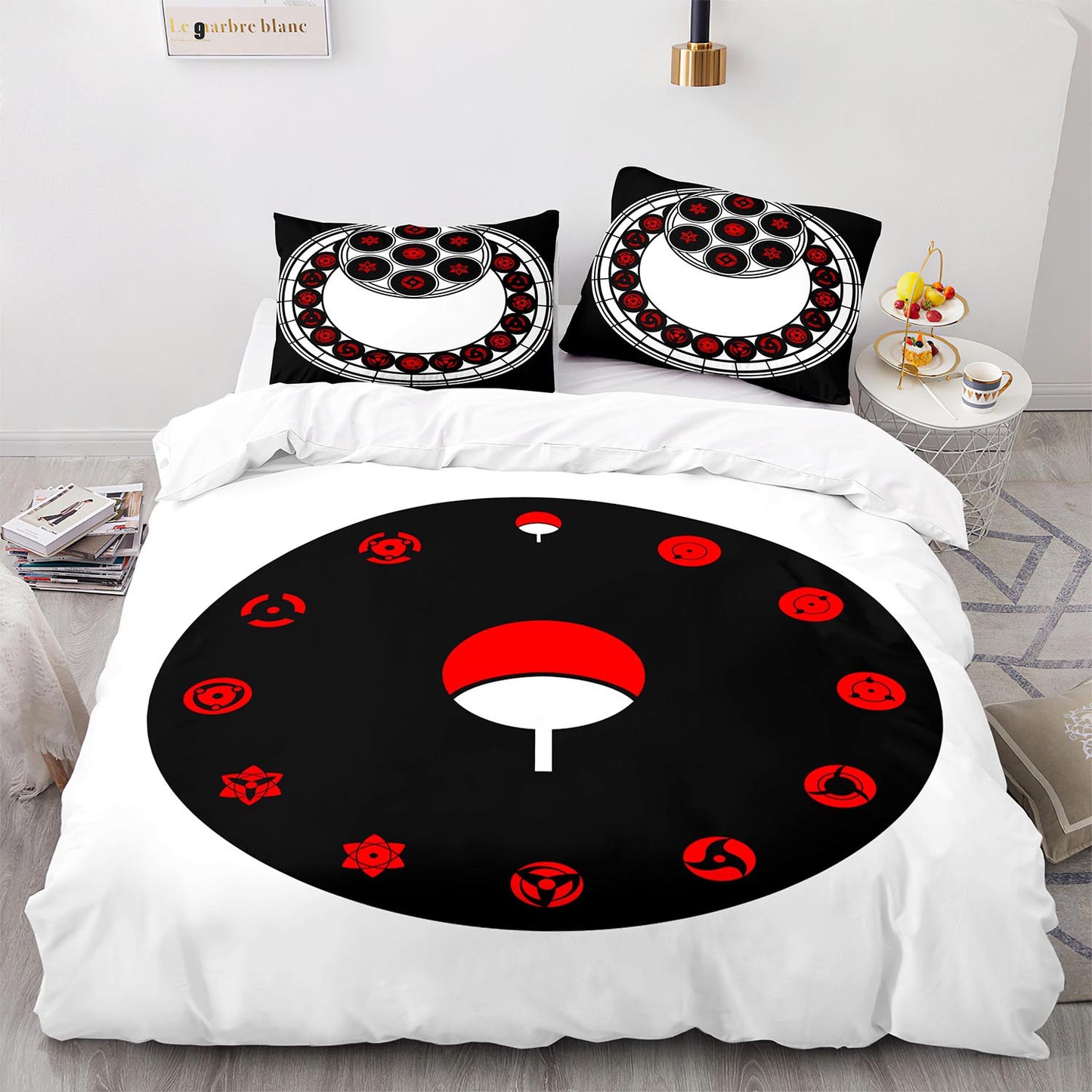 Cutom Duvet Cover Set Pattern Chic Comforter Cover King Size for Teens Adults Bedding Set with Pillowcases  HYL1014