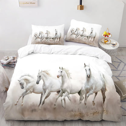 Cutom Duvet Cover Set Pattern Chic Comforter Cover King Size for Teens Adults Bedding Set with Pillowcases  M1023