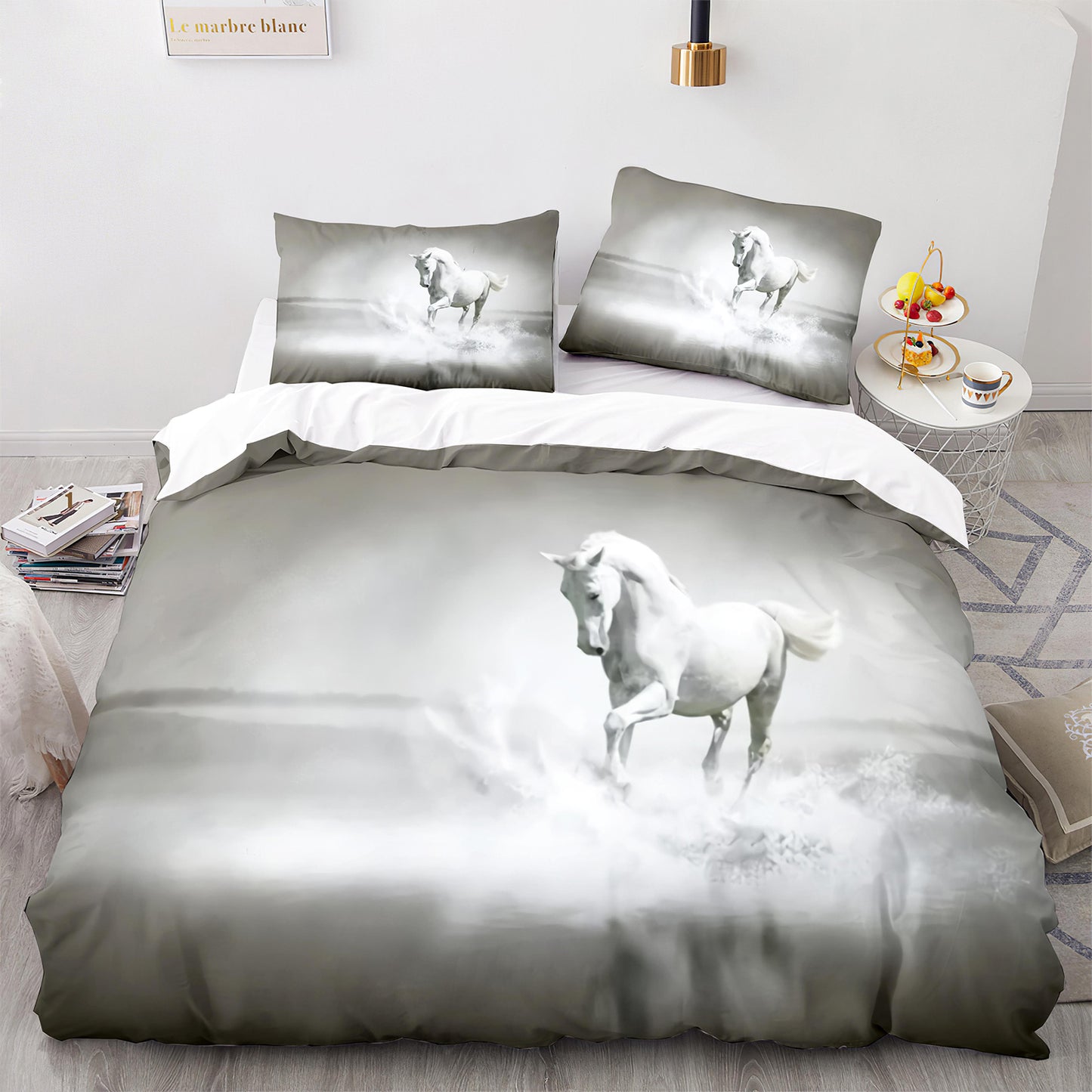 Cutom Duvet Cover Set Pattern Chic Comforter Cover King Size for Teens Adults Bedding Set with Pillowcases  M1029