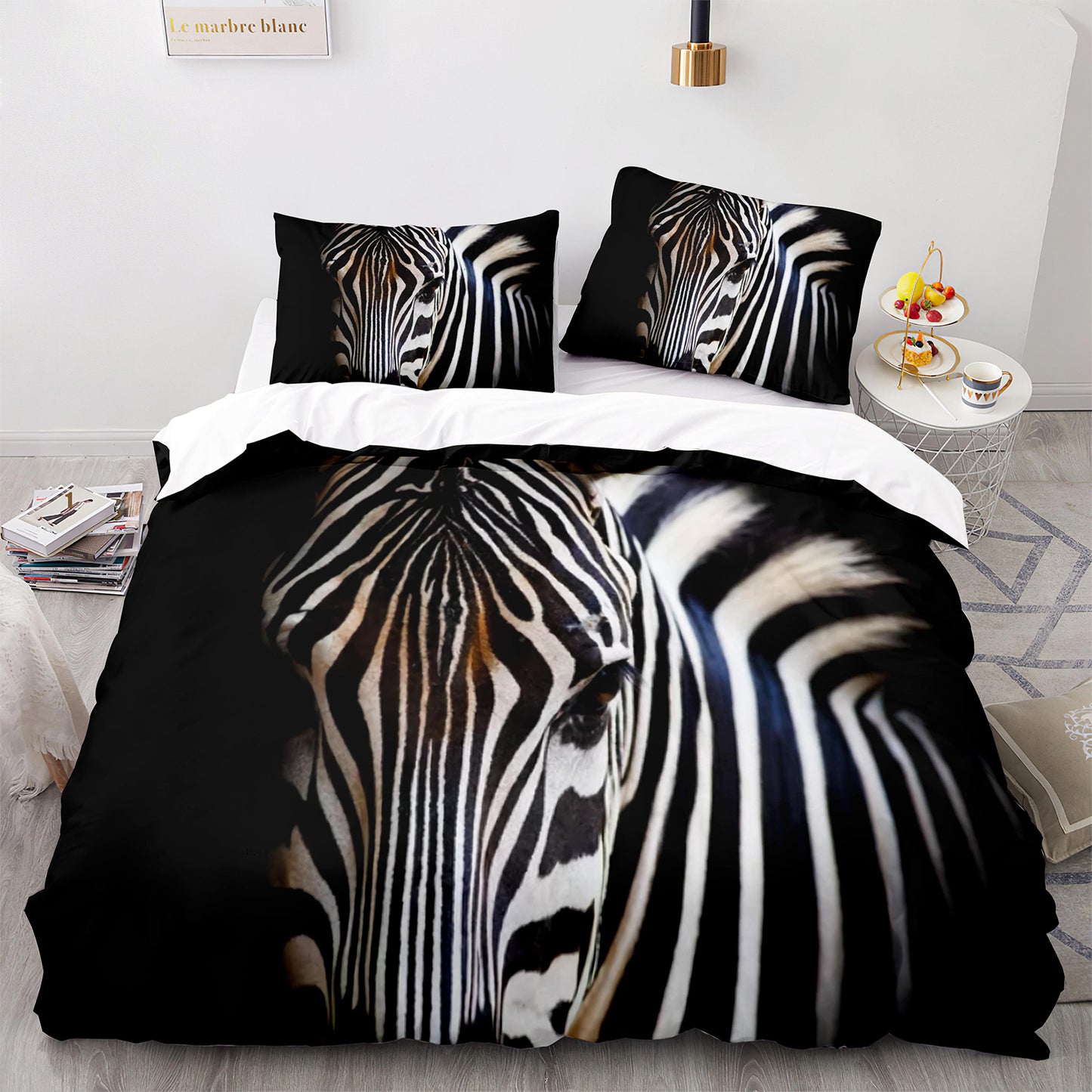 Cutom Duvet Cover Set Pattern Chic Comforter Cover King Size for Teens Adults Bedding Set with Pillowcases  M1043
