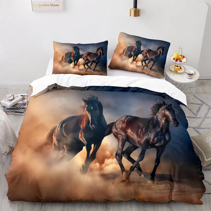 Cutom Duvet Cover Set Pattern Chic Comforter Cover King Size for Teens Adults Bedding Set with Pillowcases  M1044