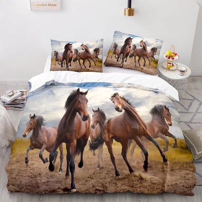 Cutom Bettbezug-Set Muster Chic Bettbezug King Size für Teenager Erwachsene Bettwäsche-Set mit Kissenbezügen M1051