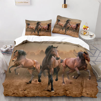 Cutom Bettbezug-Set Muster Chic Bettbezug King Size für Teenager Erwachsene Bettwäsche-Set mit Kissenbezügen M1057