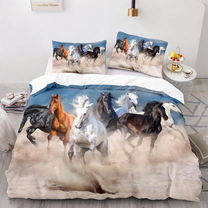 Parure de lit avec housse de couette et taies d'oreiller pour adolescents et adultes, taille King size, M1065