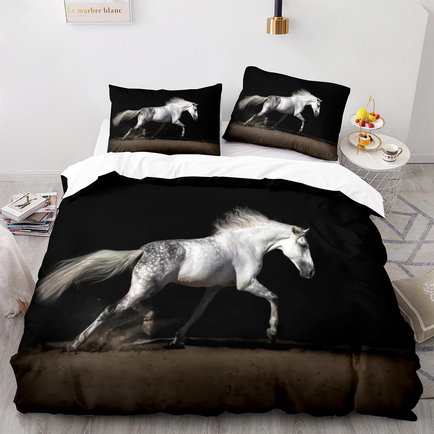 Cutom Duvet Cover Set Pattern Chic Comforter Cover King Size for Teens Adults Bedding Set with Pillowcases  M1086
