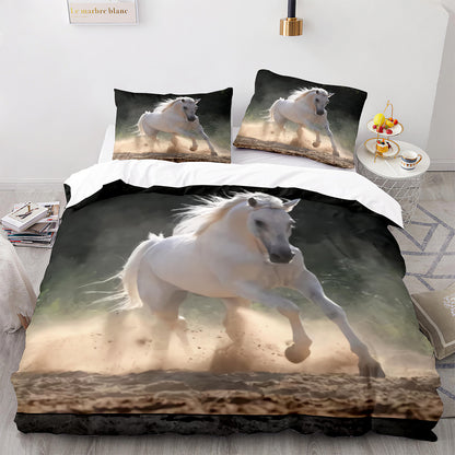 Cutom Bettbezug-Set Muster Chic Bettbezug King Size für Teenager Erwachsene Bettwäsche-Set mit Kissenbezügen M1112