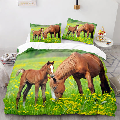 Cutom Duvet Cover Set Pattern Chic Comforter Cover King Size for Teens Adults Bedding Set with Pillowcases  M1116