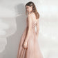 Süßes Tüll-Spitzen-langes A-Linien-Abschlussballkleid-Abendkleid 10392