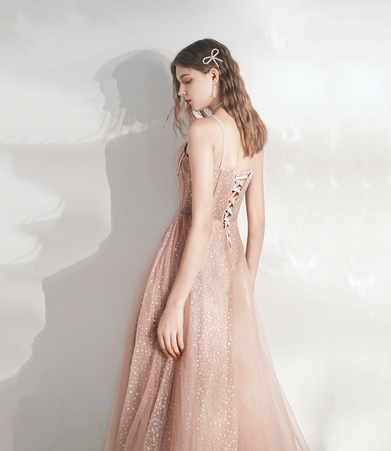 Süßes Tüll-Spitzen-langes A-Linien-Abschlussballkleid-Abendkleid 10392