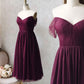Lila Tüll kurzes Ballkleid Partykleid 8422