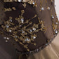 Elegantes langes Abendkleid aus Tüll mit Pailletten 10230