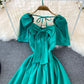 Cute Bow A Line Short Dress  10696