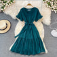 Cute V Neck Short Dress A Line Fashion Dress  10901