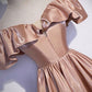 Robe de soirée longue en satin mignonne Robe de soirée trapèze 10179