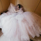 Cute tulle long prom dress A line evening gown  10570