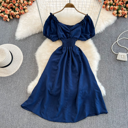 Süßes kurzes Kleid in A-Linie Modekleid 10710