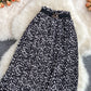 The new Korean version of high waist, slim and versatile A-line skirt  11302