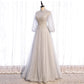 Gray lace sequins long prom gown evening dress  8964