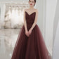 Cute tulle long prom dress A line evening gown  10561