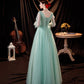 Grünes langes Ballkleid aus Tüll Spitze grünes Abendkleid 10535